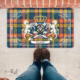 Personalized Doormat, Custom Door Mats, Welcome Mat Scottish Buchanan Ancient Tartan Door Mat, Plaid Doormat, Custom Welcome Mats, Personalized Door Mat