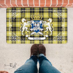 Scotstee Shop Tartan Door Mat Scottish Barclay Dress Modern Clan Badge Tartan Door Mat, Plaid Doormat, Custom Welcome Mats, Personalized Door Mat