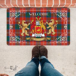 Personalized Doormat, Custom Door Mats, Tartan Door Mat The Family Chisholm Ancient Welcome Mat, Plaid Doormat Scottish, Custom Welcome Mats, Personalized Door Mat