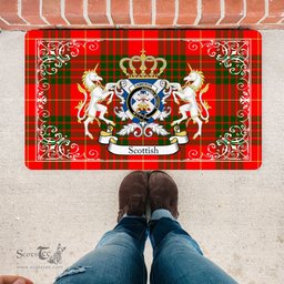 Personalized Doormat, Custom Door Mats, Welcome Mat Scottish Cameron Modern Tartan Door Mat, Plaid Doormat, Custom Welcome Mats, Personalized Door Mat