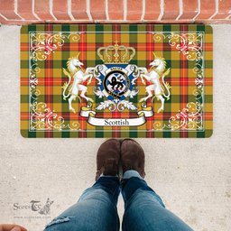 Personalized Doormat, Custom Door Mats, Welcome Mat Scottish Baxter Tartan Door Mat, Plaid Doormat, Custom Welcome Mats, Personalized Door Mat