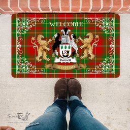Personalized Doormat, Custom Door Mats, Tartan Door Mat The Family Burnett Ancient Welcome Mat, Plaid Doormat Scottish, Custom Welcome Mats, Personalized Door Mat