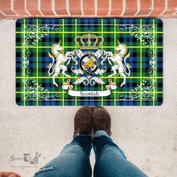 Personalized Doormat, Custom Door Mats, Welcome Mat Scottish Campbell Of Breadalbane Ancient Tartan Door Mat, Plaid Doormat, Custom Welcome Mats, Personalized Door Mat