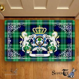 Personalized Doormat, Custom Door Mats, Welcome Mat Scottish Abercrombie Tartan Door Mat, Plaid Doormat, Custom Welcome Mats, Personalized Door Mat