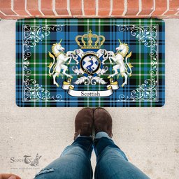 Personalized Doormat, Custom Door Mats, Welcome Mat Scottish Arbuthnott Hunting Tartan Door Mat, Plaid Doormat, Custom Welcome Mats, Personalized Door Mat
