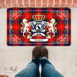 Personalized Doormat, Custom Door Mats, Welcome Mat Scottish Abernethy Tartan Door Mat, Plaid Doormat, Custom Welcome Mats, Personalized Door Mat