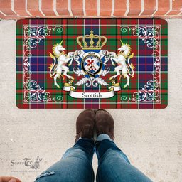 Personalized Doormat, Custom Door Mats, Welcome Mat Scottish Adam Ancient Tartan Door Mat, Plaid Doormat, Custom Welcome Mats, Personalized Door Mat