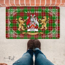 Personalized Doormat, Custom Door Mats, Tartan Door Mat The Family Baxter Modern Welcome Mat, Plaid Doormat Scottish, Custom Welcome Mats, Personalized Door Mat