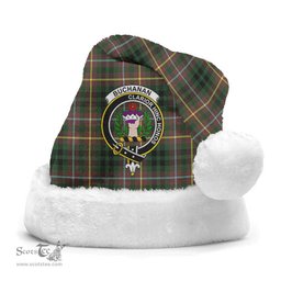 Scottish Buchanan Hunting Clan Tartan Crest Plaid Christmas Hat Scottish Plaid - Tartan Plaid - ScotsTee