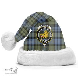 Scottish Campbell Faded Clan Tartan Crest Plaid Christmas Hat Scottish Plaid - Tartan Plaid - ScotsTee