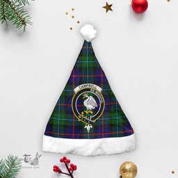 Scottish Campbell of Cawdor Modern Clan Tartan Crest Plaid Christmas Hat Scottish Plaid - Tartan Plaid - ScotsTee