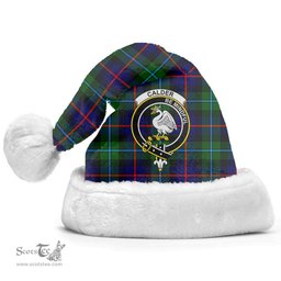 Scottish Calder (Calder-Campbell) Clan Tartan Crest Plaid Christmas Hat Scottish Plaid - Tartan Plaid - ScotsTee