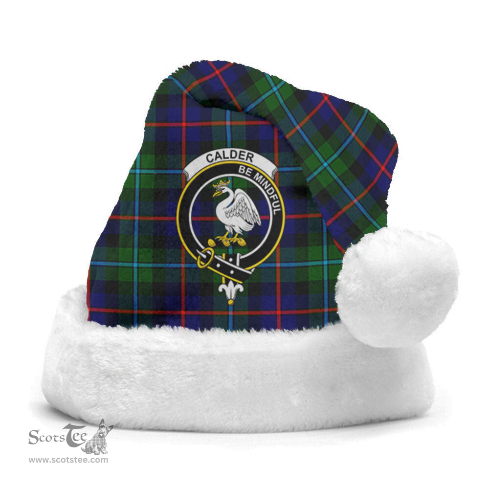 Scottish Calder (Calder-Campbell) Clan Tartan Crest Plaid Christmas Hat Scottish Plaid - Tartan Plaid - ScotsTee
