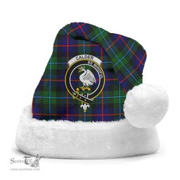 Scottish Calder (Calder-Campbell) Clan Tartan Crest Plaid Christmas Hat Scottish Plaid - Tartan Plaid - ScotsTee