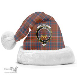 Scottish Cameron of Lochiel Ancient Clan Tartan Crest Plaid Christmas Hat Scottish Plaid - Tartan Plaid - ScotsTee