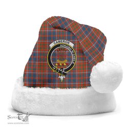 Scottish Cameron of Lochiel Ancient Clan Tartan Crest Plaid Christmas Hat Scottish Plaid - Tartan Plaid - ScotsTee