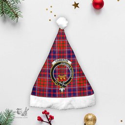 Scottish Cameron of Lochiel Modern Clan Tartan Crest Plaid Christmas Hat Scottish Plaid - Tartan Plaid - ScotsTee