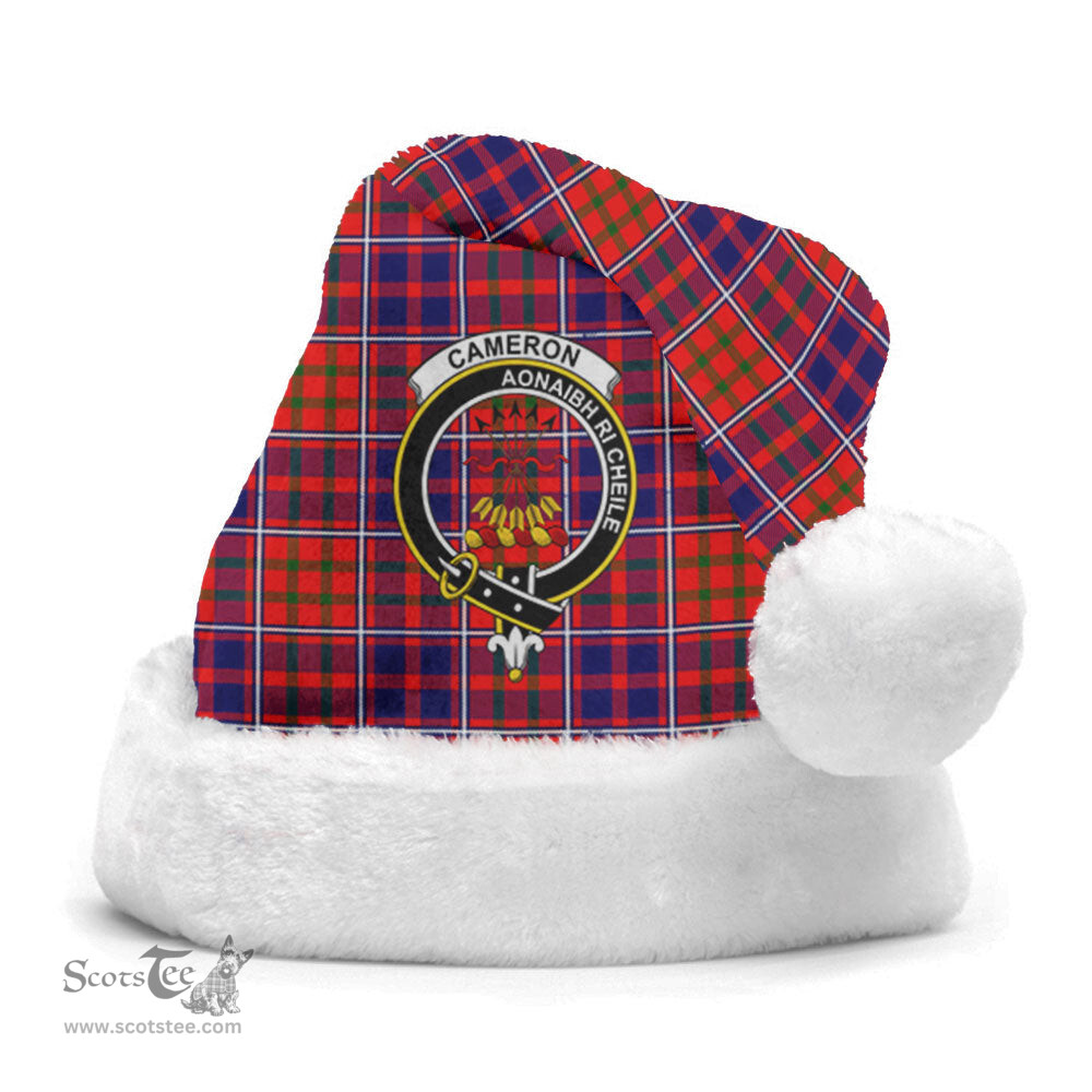 Scottish Cameron of Lochiel Modern Clan Tartan Crest Plaid Christmas Hat Scottish Plaid - Tartan Plaid - ScotsTee