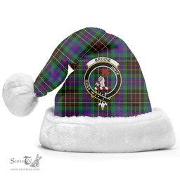 Scottish Brodie Hunting Modern Clan Tartan Crest Plaid Christmas Hat Scottish Plaid - Tartan Plaid - ScotsTee