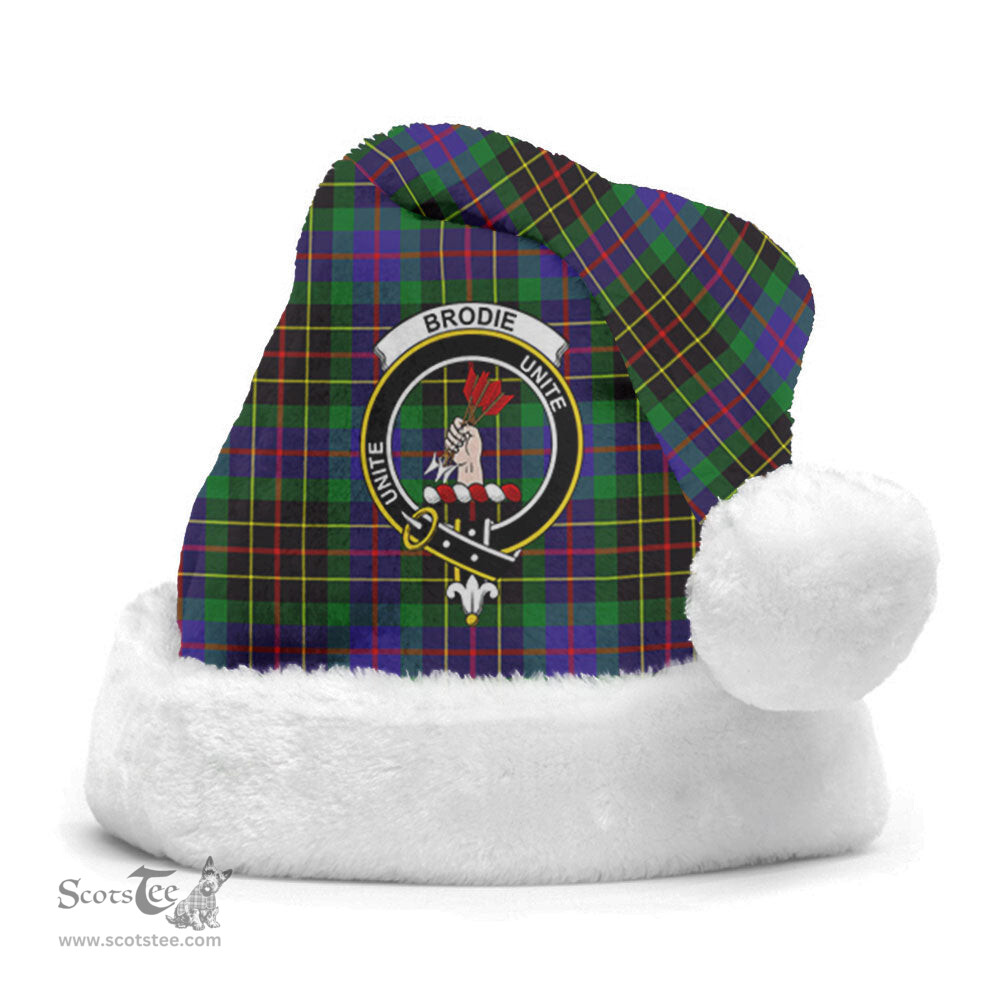 Scottish Brodie Hunting Modern Clan Tartan Crest Plaid Christmas Hat Scottish Plaid - Tartan Plaid - ScotsTee