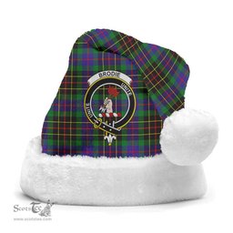Scottish Brodie Hunting Modern Clan Tartan Crest Plaid Christmas Hat Scottish Plaid - Tartan Plaid - ScotsTee