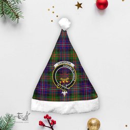 Scottish Cameron of Erracht Modern Clan Tartan Crest Plaid Christmas Hat Scottish Plaid - Tartan Plaid - ScotsTee