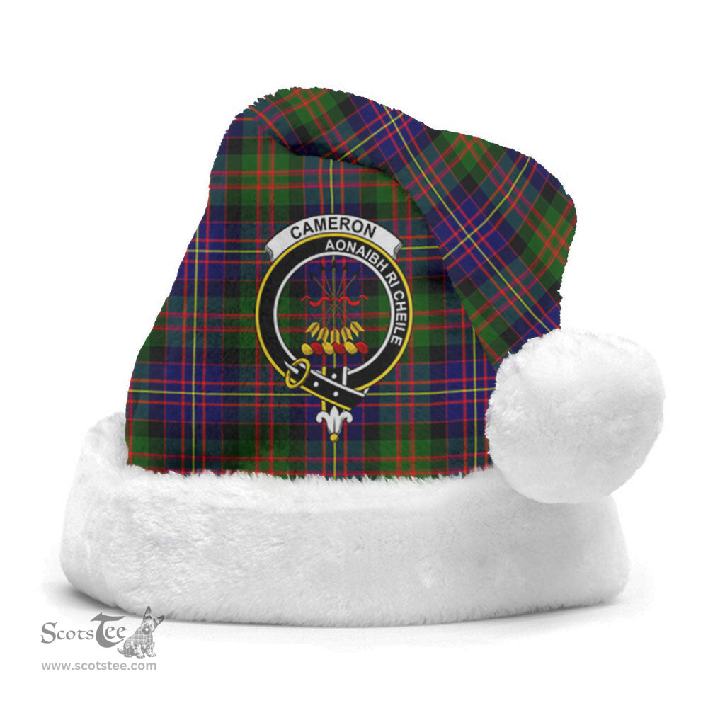 Scottish Cameron of Erracht Modern Clan Tartan Crest Plaid Christmas Hat Scottish Plaid - Tartan Plaid - ScotsTee