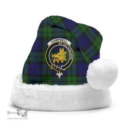 Scottish Campbell Modern Clan Tartan Crest Plaid Christmas Hat Scottish Plaid - Tartan Plaid - ScotsTee