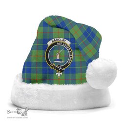 Scottish Barclay Hunting Ancient Clan Tartan Crest Plaid Christmas Hat Scottish Plaid - Tartan Plaid - ScotsTee