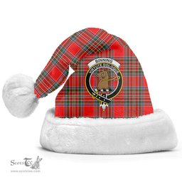 Scottish Binning (of Wallifoord) Clan Tartan Crest Plaid Christmas Hat Scottish Plaid - Tartan Plaid - ScotsTee