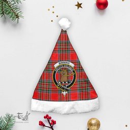 Scottish Binning (of Wallifoord) Clan Tartan Crest Plaid Christmas Hat Scottish Plaid - Tartan Plaid - ScotsTee