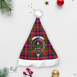 Scottish Gow (of Skeoch) Clan Tartan Crest Plaid Christmas Hat Scottish Plaid - Tartan Plaid - ScotsTee