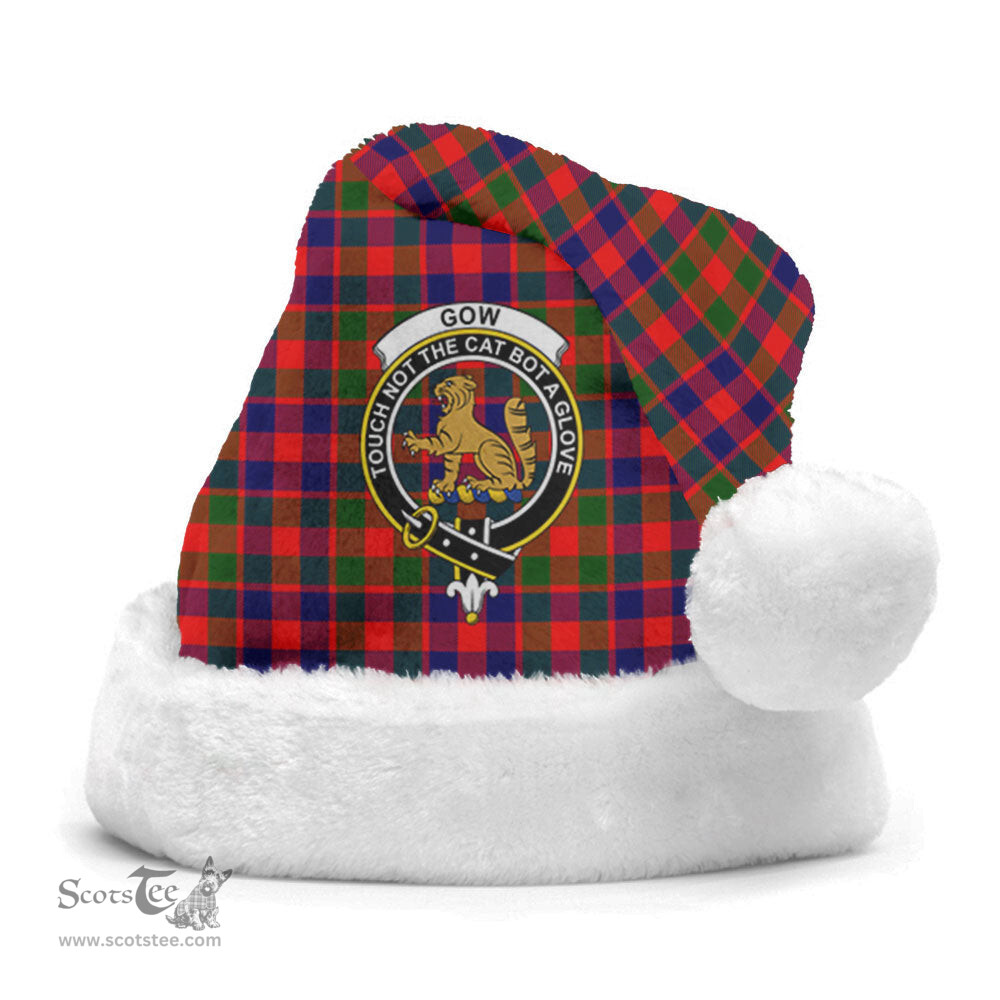Scottish Gow (or McGouan) Clan Tartan Crest Plaid Christmas Hat Scottish Plaid - Tartan Plaid - ScotsTee