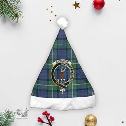 Scottish Davidson of Tulloch Clan Tartan Crest Plaid Christmas Hat Scottish Plaid - Tartan Plaid - ScotsTee
