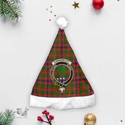 Scottish Kinninmont Clan Tartan Crest Plaid Christmas Hat Scottish Plaid - Tartan Plaid - ScotsTee