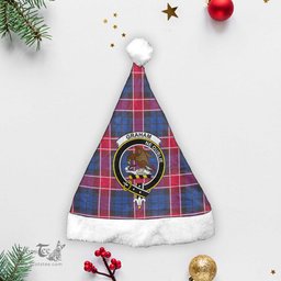 Scottish Graham of Menteith Red Clan Tartan Crest Plaid Christmas Hat Scottish Plaid - Tartan Plaid - ScotsTee