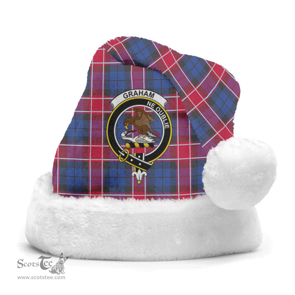 Scottish Graham of Menteith Red Clan Tartan Crest Plaid Christmas Hat Scottish Plaid - Tartan Plaid - ScotsTee