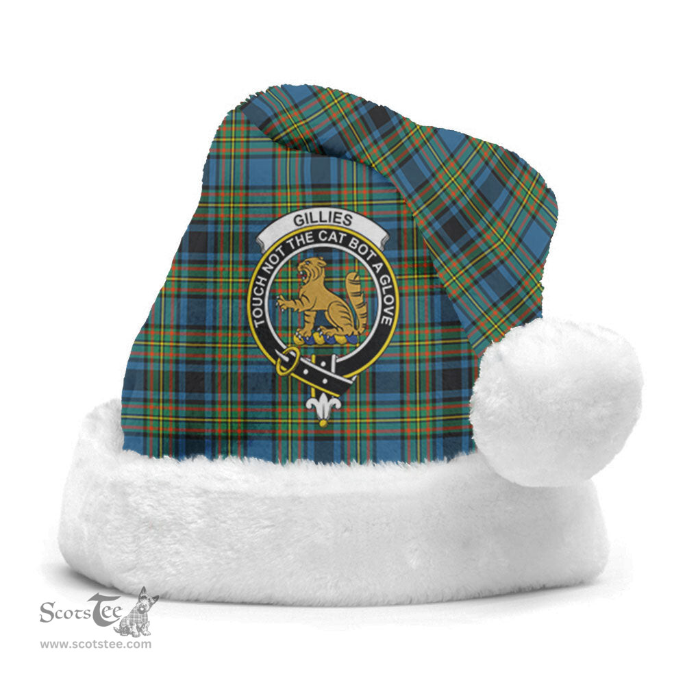 Scottish Gillies Ancient Clan Tartan Crest Plaid Christmas Hat Scottish Plaid - Tartan Plaid - ScotsTee