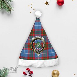 Scottish Crichton Clan Tartan Crest Plaid Christmas Hat Scottish Plaid - Tartan Plaid - ScotsTee