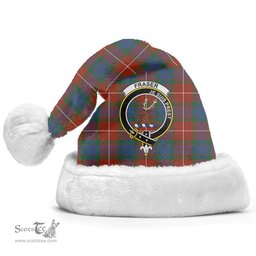 Scottish Fraser (of Lovat) Ancient Clan Tartan Crest Plaid Christmas Hat Scottish Plaid - Tartan Plaid - ScotsTee