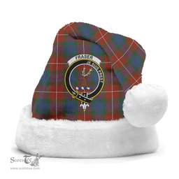 Scottish Fraser (of Lovat) Ancient Clan Tartan Crest Plaid Christmas Hat Scottish Plaid - Tartan Plaid - ScotsTee