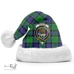 Scottish Graham of Menteith Modern Clan Tartan Crest Plaid Christmas Hat Scottish Plaid - Tartan Plaid - ScotsTee