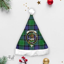 Scottish Graham of Menteith Modern Clan Tartan Crest Plaid Christmas Hat Scottish Plaid - Tartan Plaid - ScotsTee