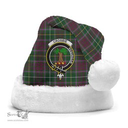 Scottish Crosbie (or Crosby) Clan Tartan Crest Plaid Christmas Hat Scottish Plaid - Tartan Plaid - ScotsTee