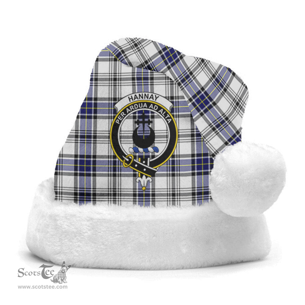Scottish Hannay Modern Clan Tartan Crest Plaid Christmas Hat Scottish Plaid - Tartan Plaid - ScotsTee