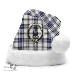 Scottish Hannay Modern Clan Tartan Crest Plaid Christmas Hat Scottish Plaid - Tartan Plaid - ScotsTee
