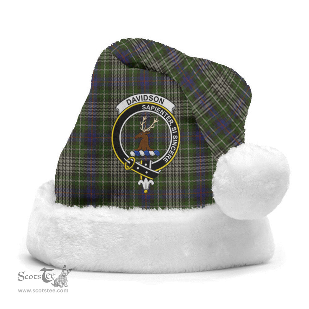 Scottish Davidson Tulloch Dress Clan Tartan Crest Plaid Christmas Hat Scottish Plaid - Tartan Plaid - ScotsTee