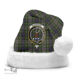 Scottish Davidson Tulloch Dress Clan Tartan Crest Plaid Christmas Hat Scottish Plaid - Tartan Plaid - ScotsTee
