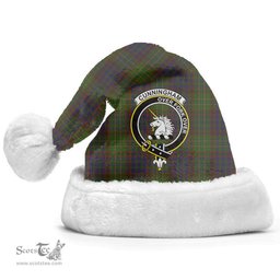 Scottish Cunningham Hunting Modern Clan Tartan Crest Plaid Christmas Hat Scottish Plaid - Tartan Plaid - ScotsTee