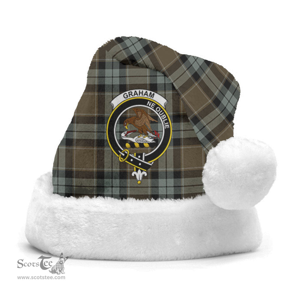Scottish Graham of Menteith Weathered Clan Tartan Crest Plaid Christmas Hat Scottish Plaid - Tartan Plaid - ScotsTee